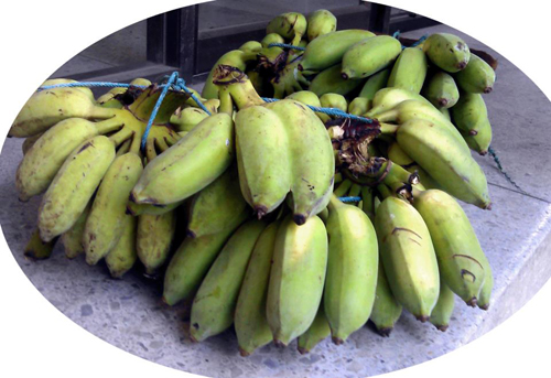 Bananas from local communities support