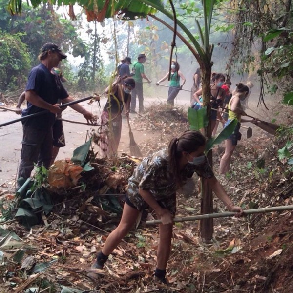 Every year the forests are burned to clear ground for agriculture