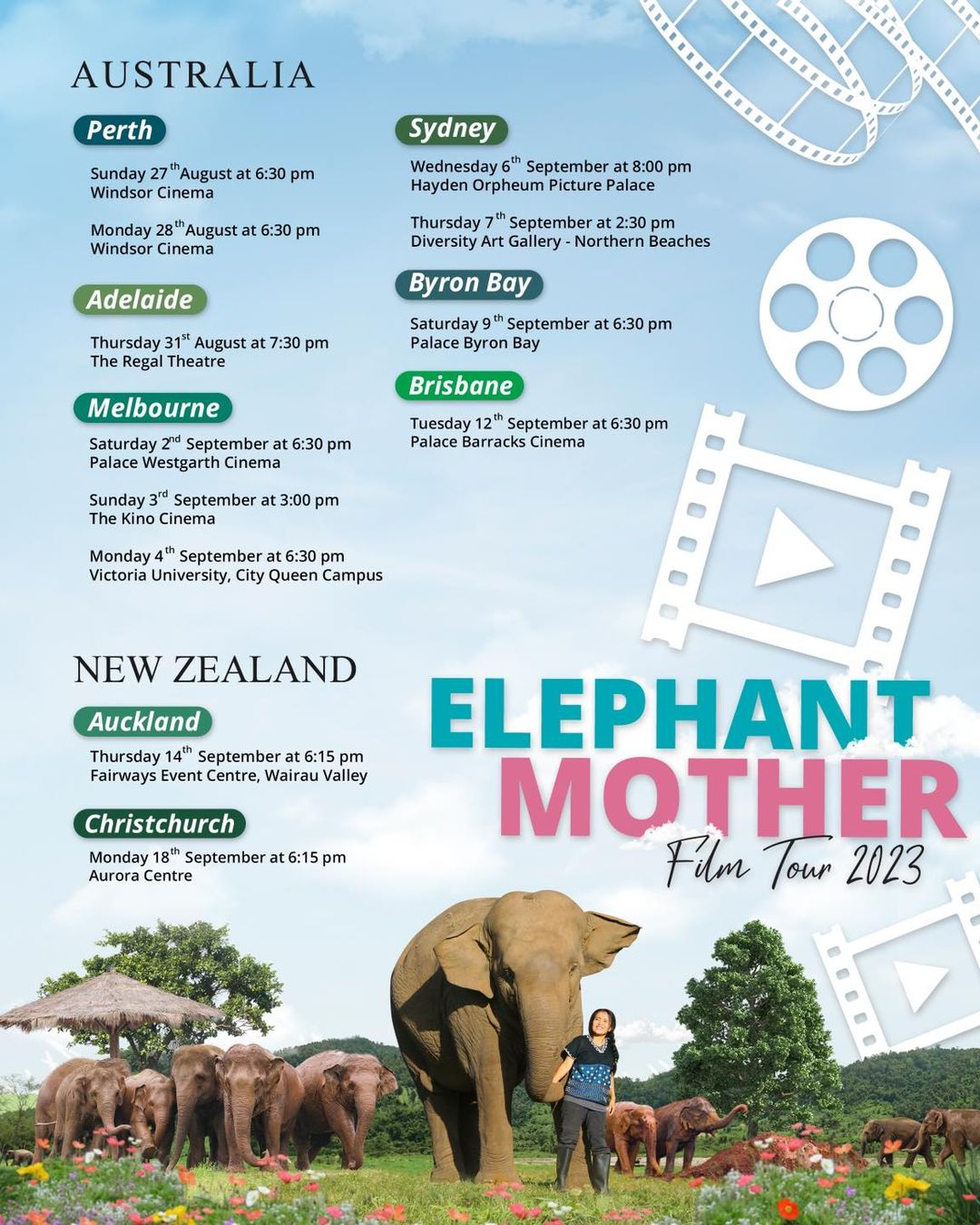 Elephant Mother Film Tour 2023 - Australia and New Zealand