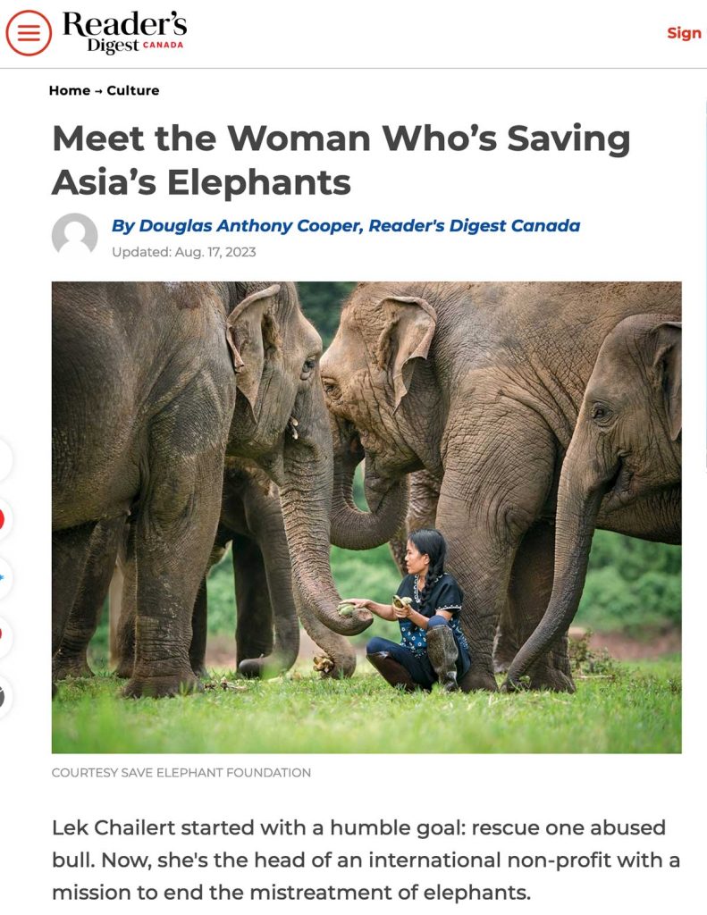Meet the Woman Who’s Saving Asia’s Elephants - Readers Digest Canada